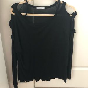 Long sleeve with holes in arms shirt